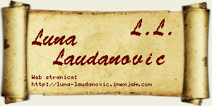 Luna Laudanović vizit kartica
